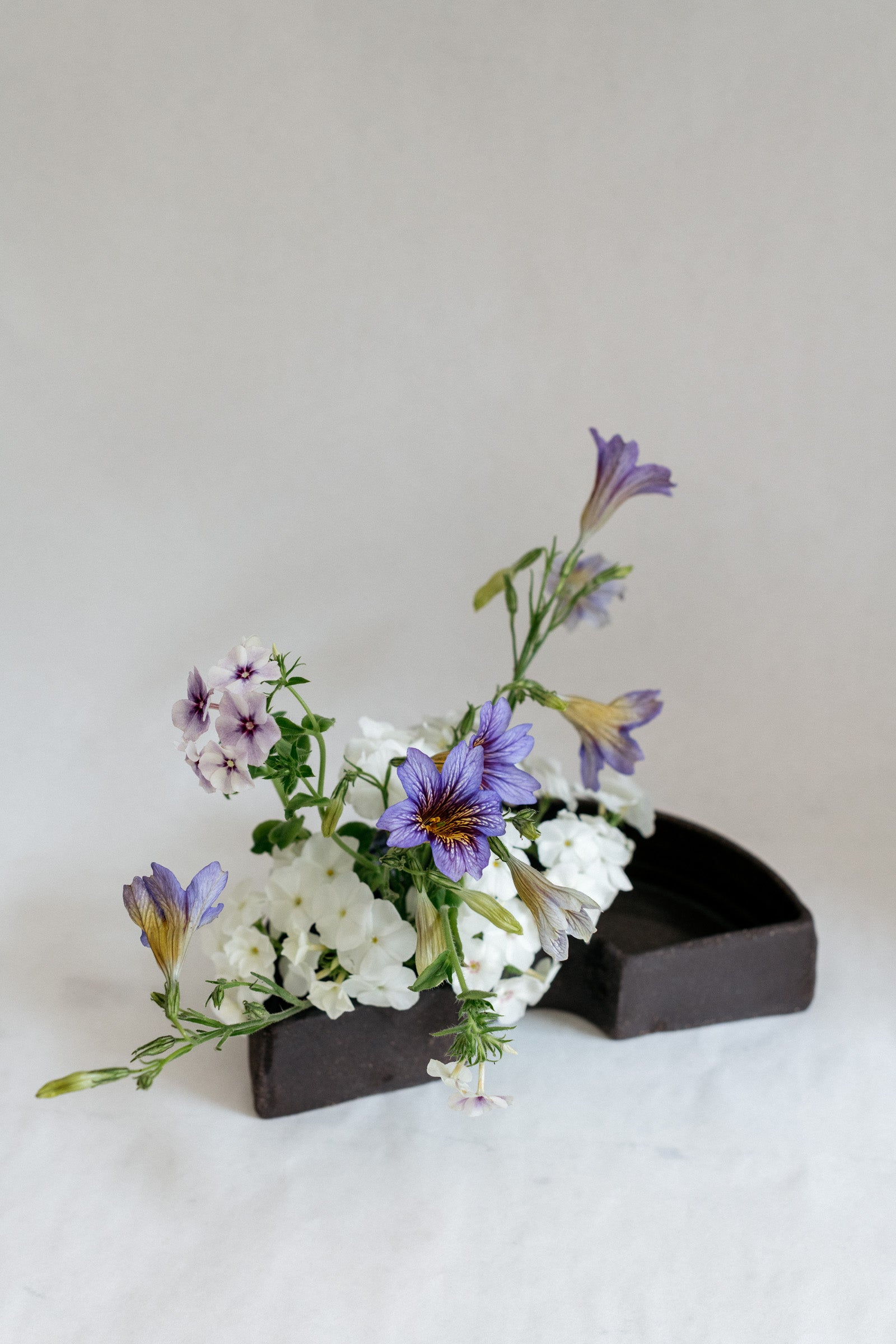 Misena x Wilder Half Ring Vase, Dark Brown