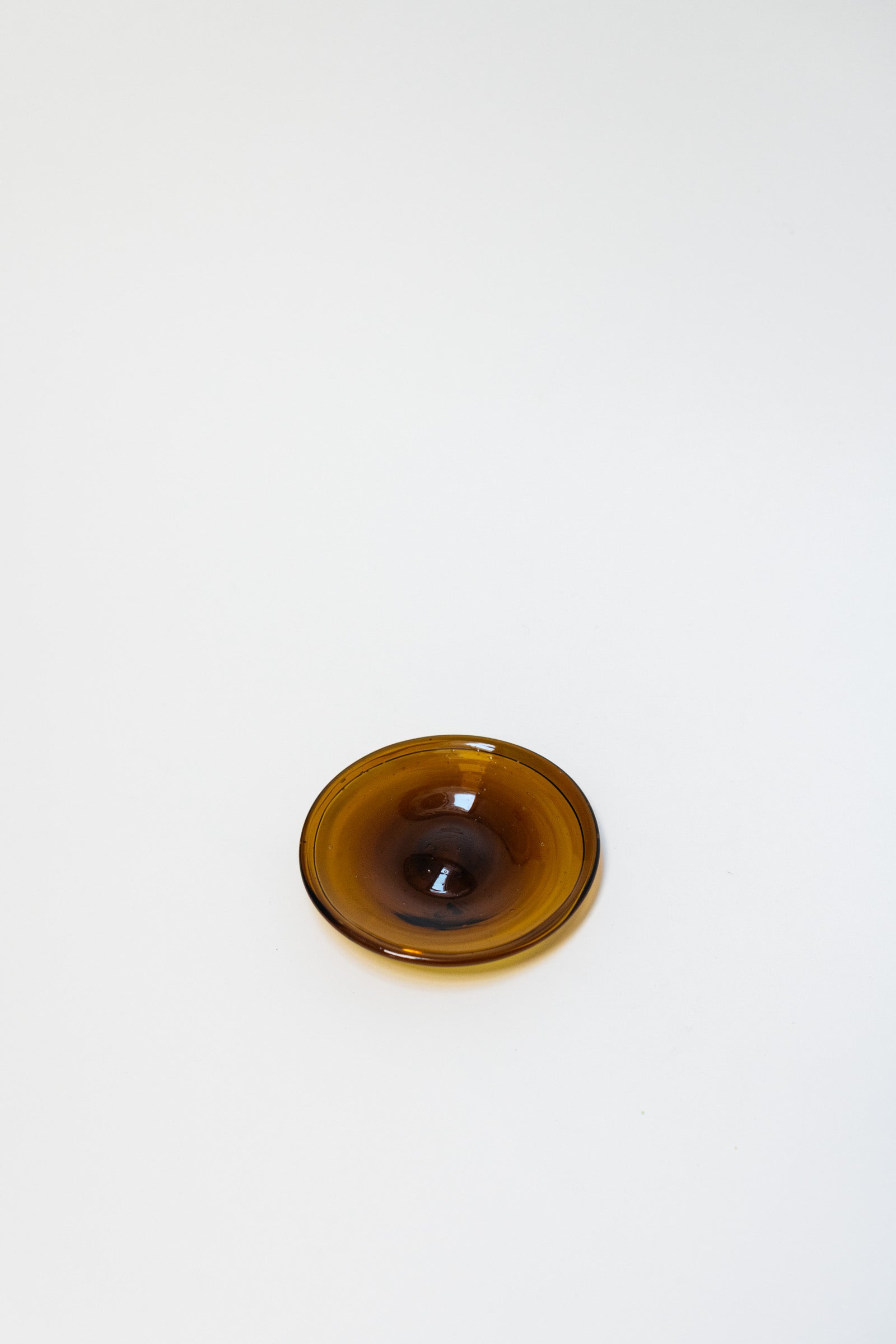 Glass Dish, Brown
