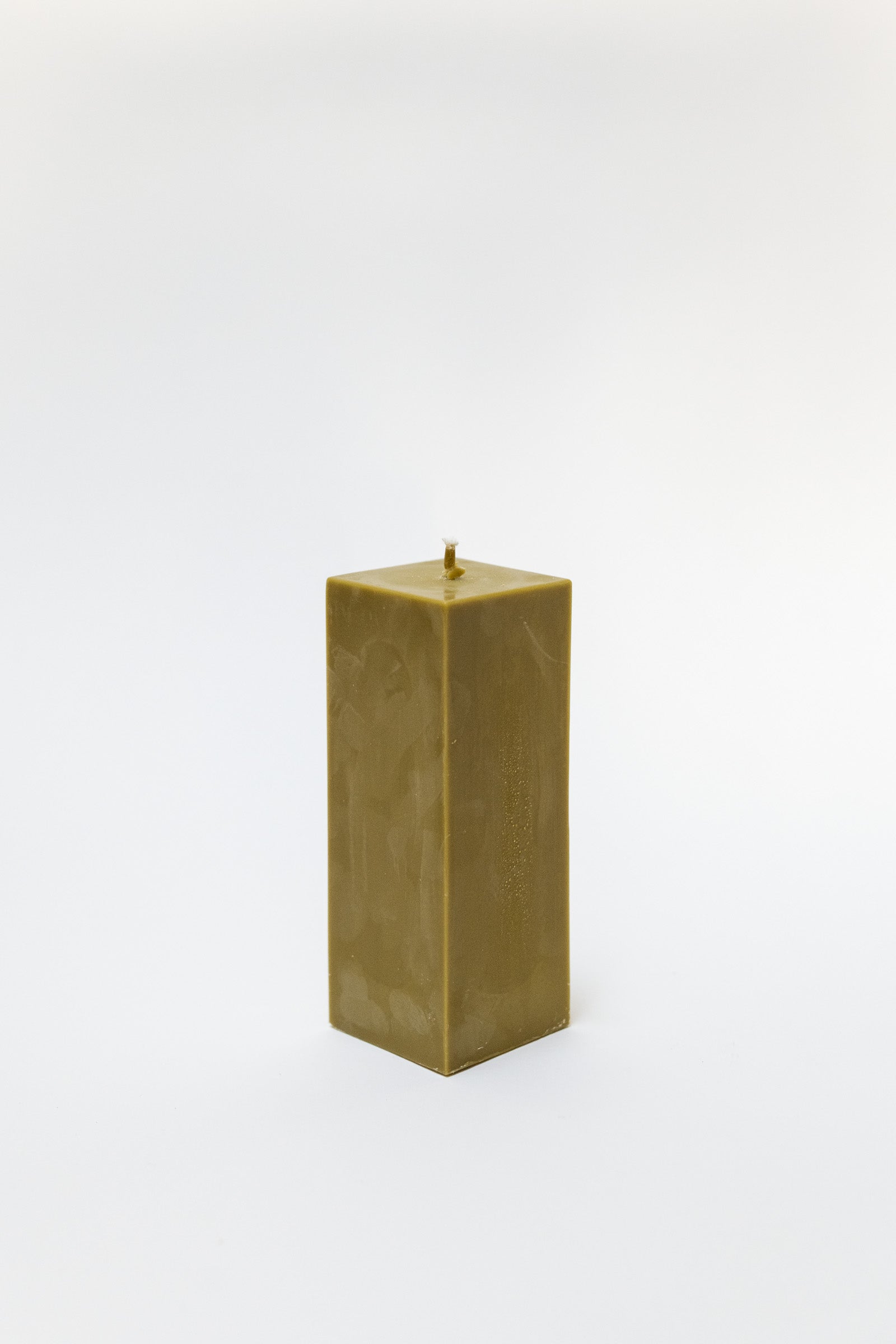 Rapeseed Wax Block Candle, Large, Olive