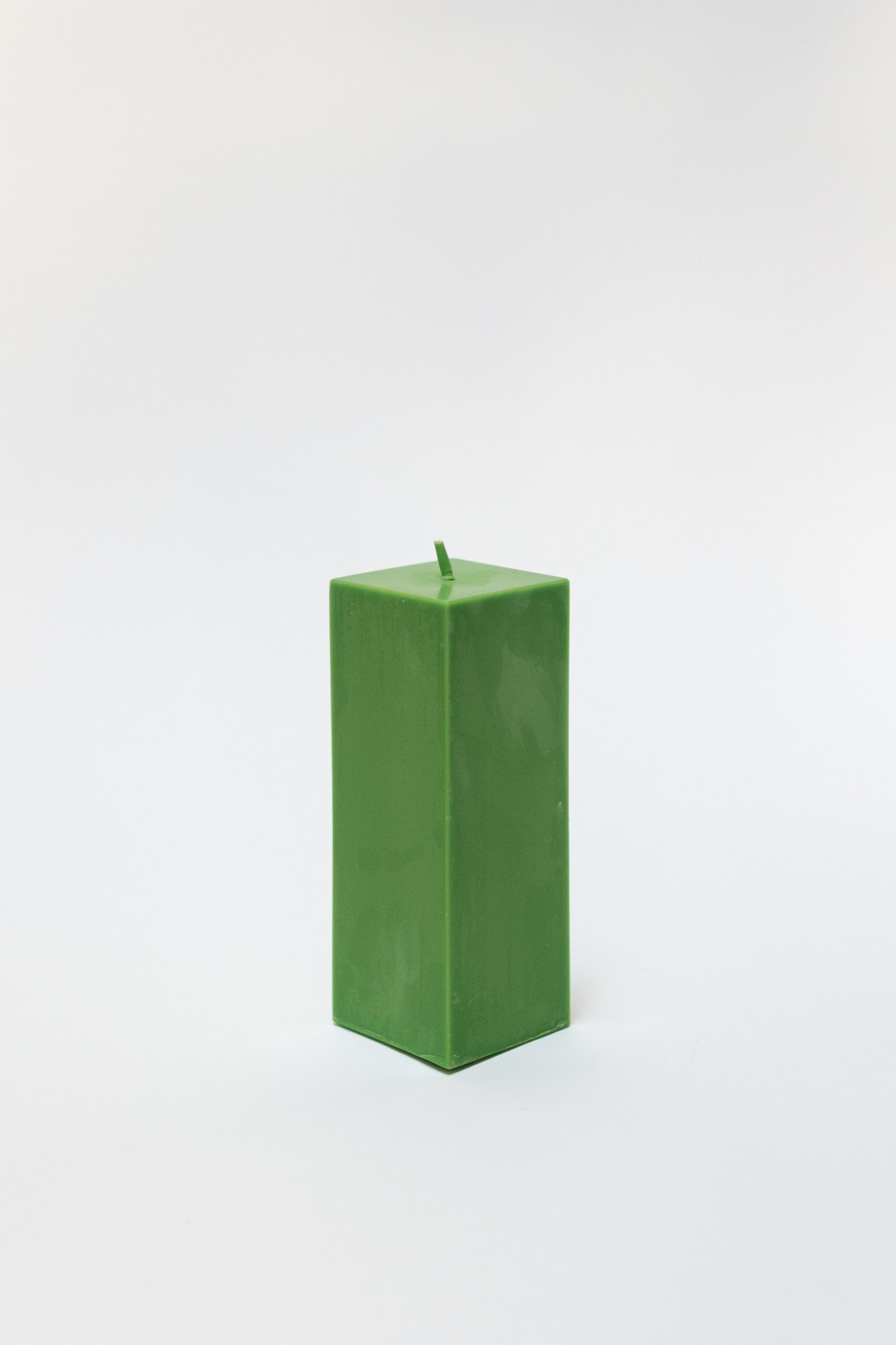 Rapeseed Wax Block Candle, Large, Grass Green
