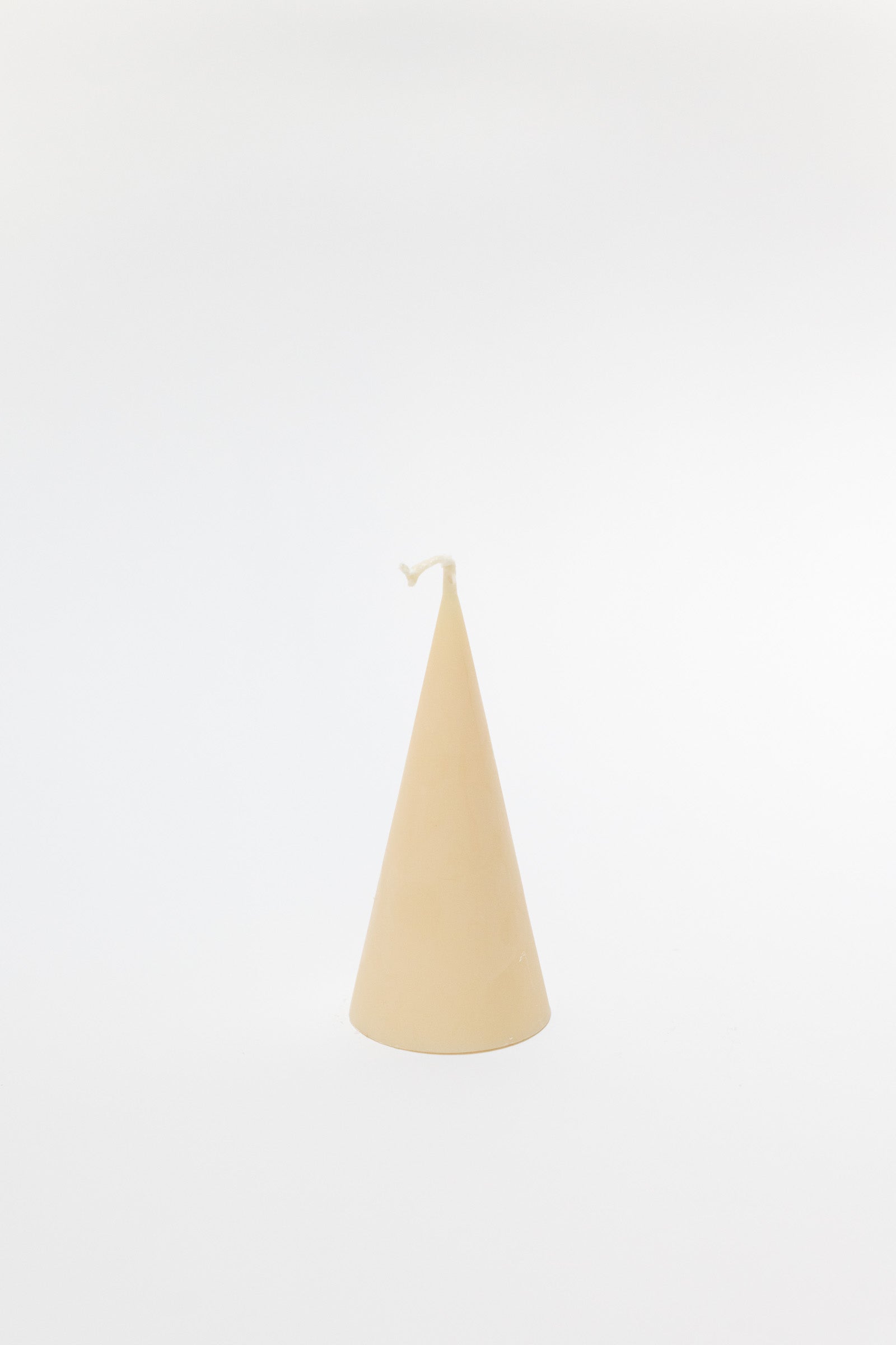 Rapeseed Wax Cone Candle, Small, Ivory