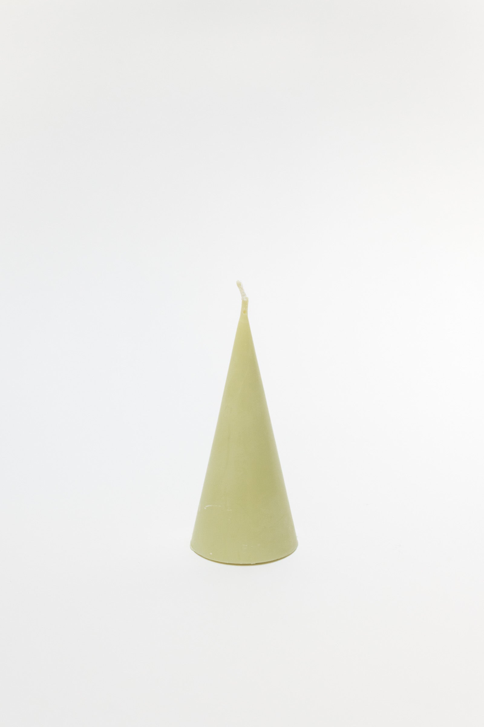 Rapeseed Wax Cone Candle, Small, Soft Lime