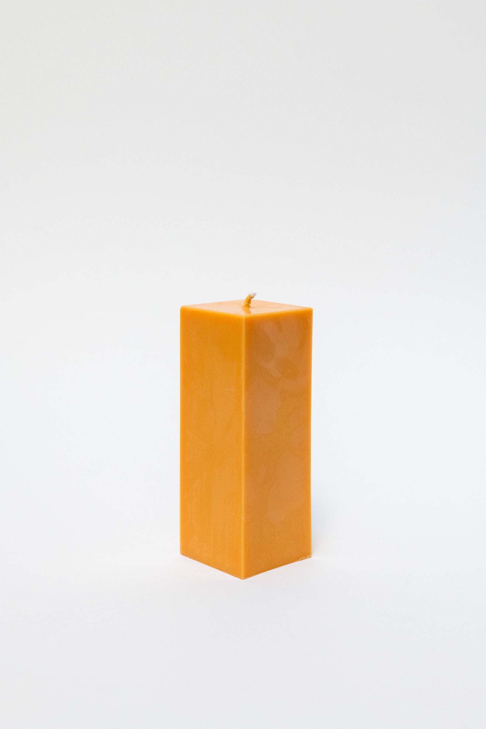Rapeseed Wax Block Candle, Large, Tangerine