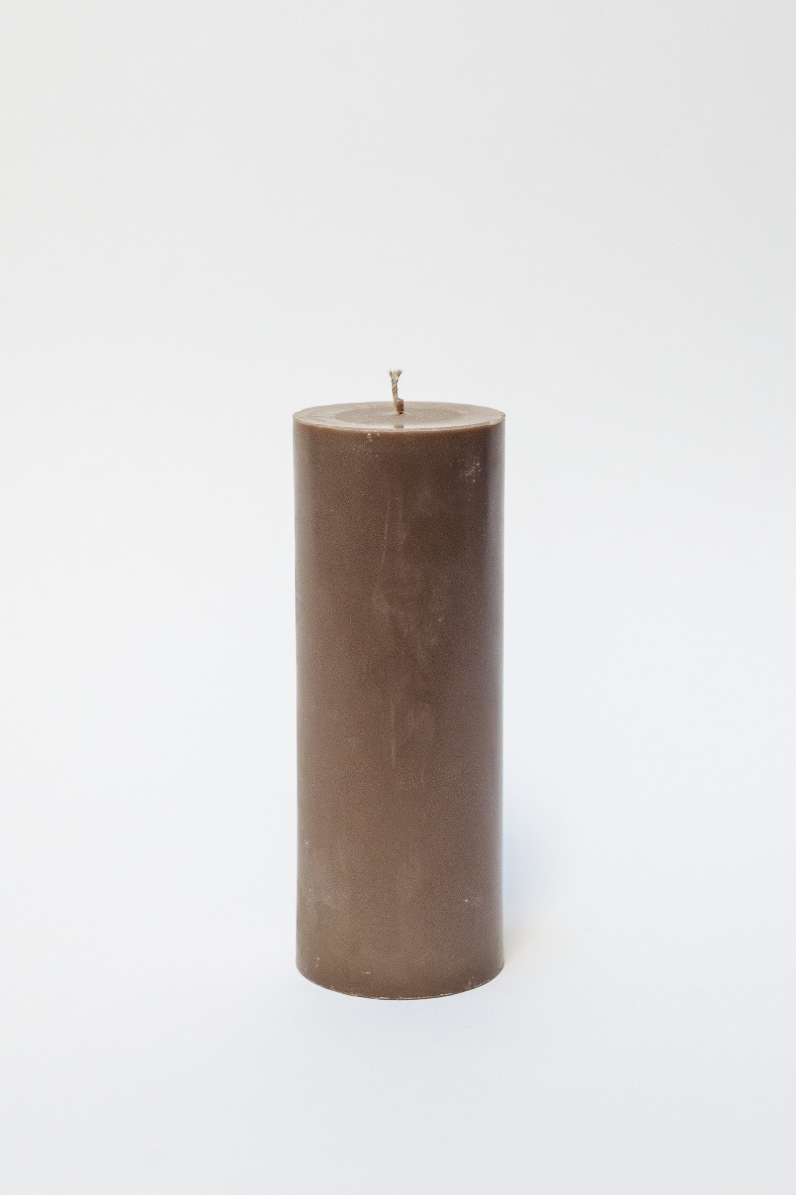 Rapeseed Wax Pillar Candle, Large, Chocolate