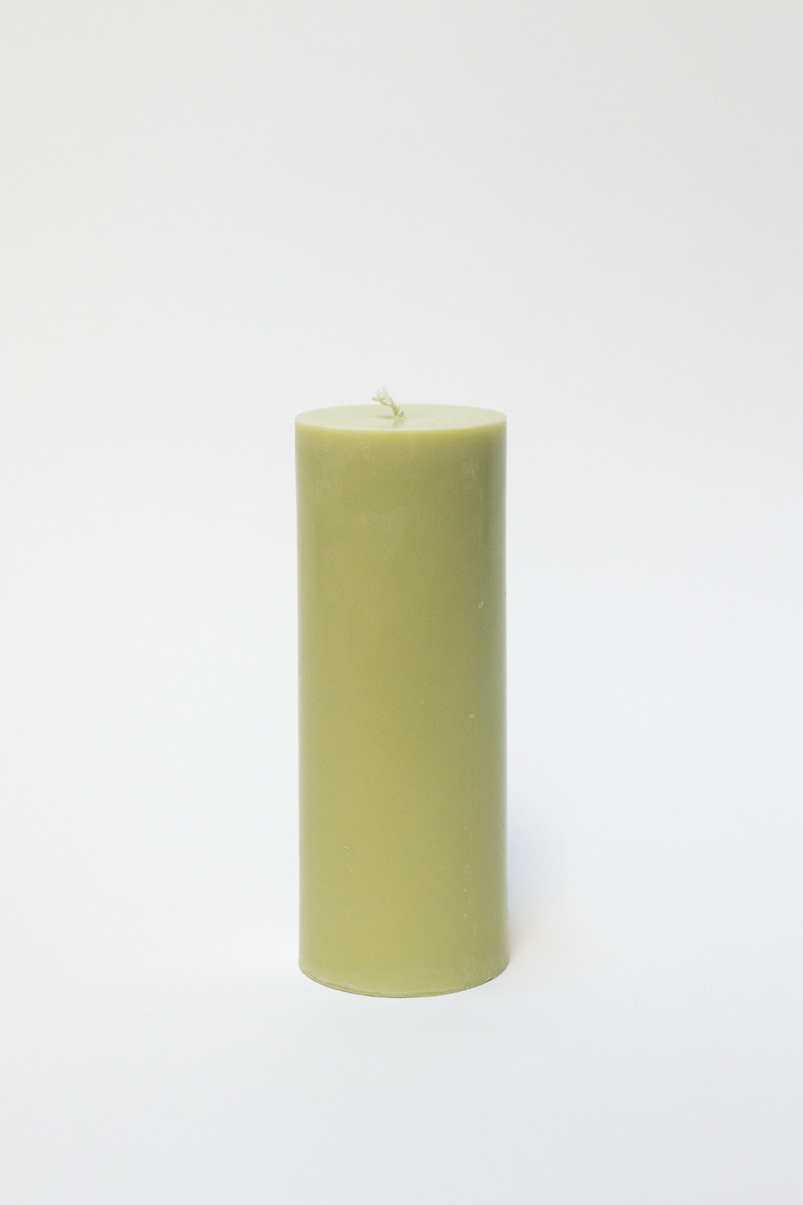 Rapeseed Wax Pillar Candle, Large, Soft Lime