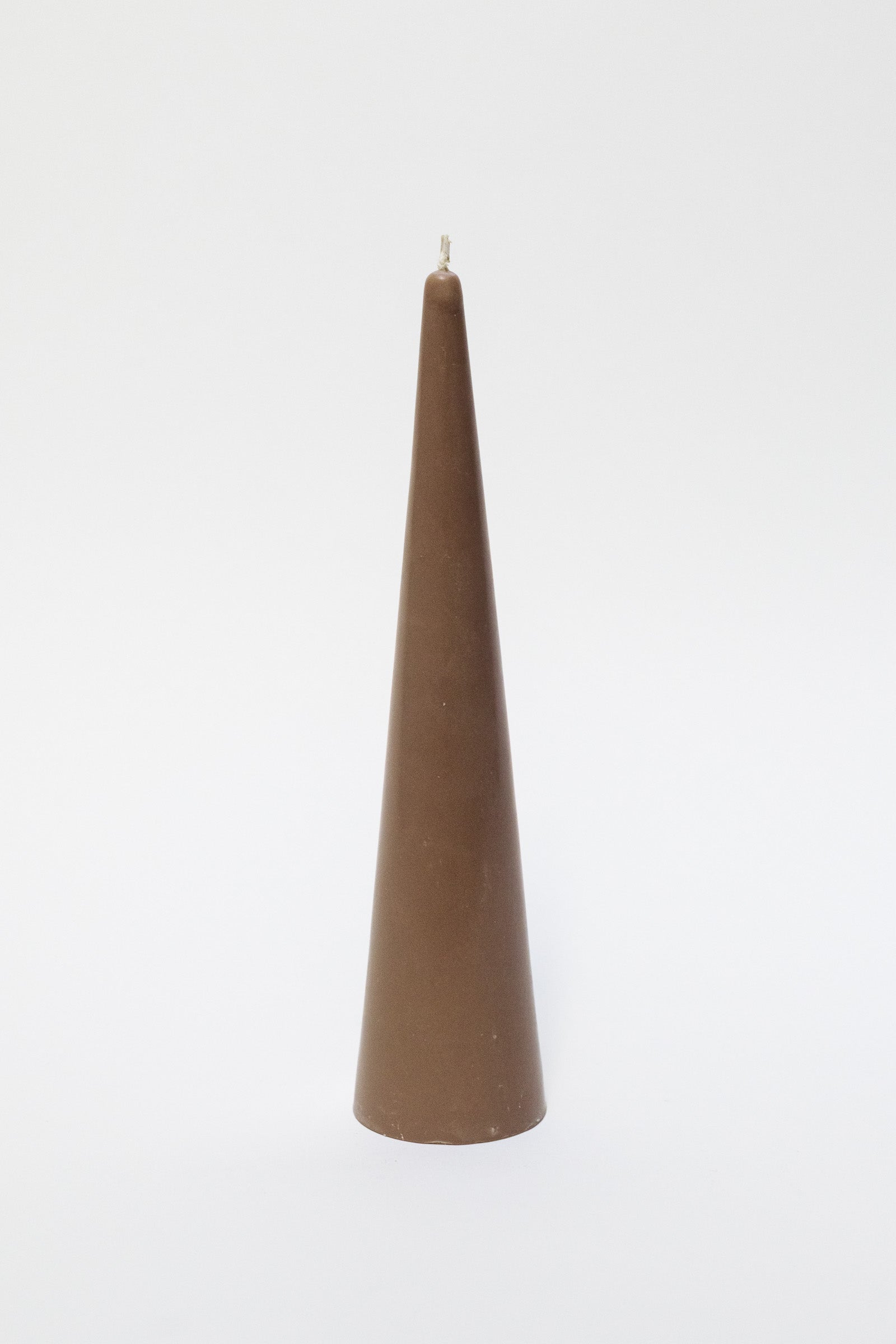 Rapeseed Wax Cone Candle, Large, Chocolate