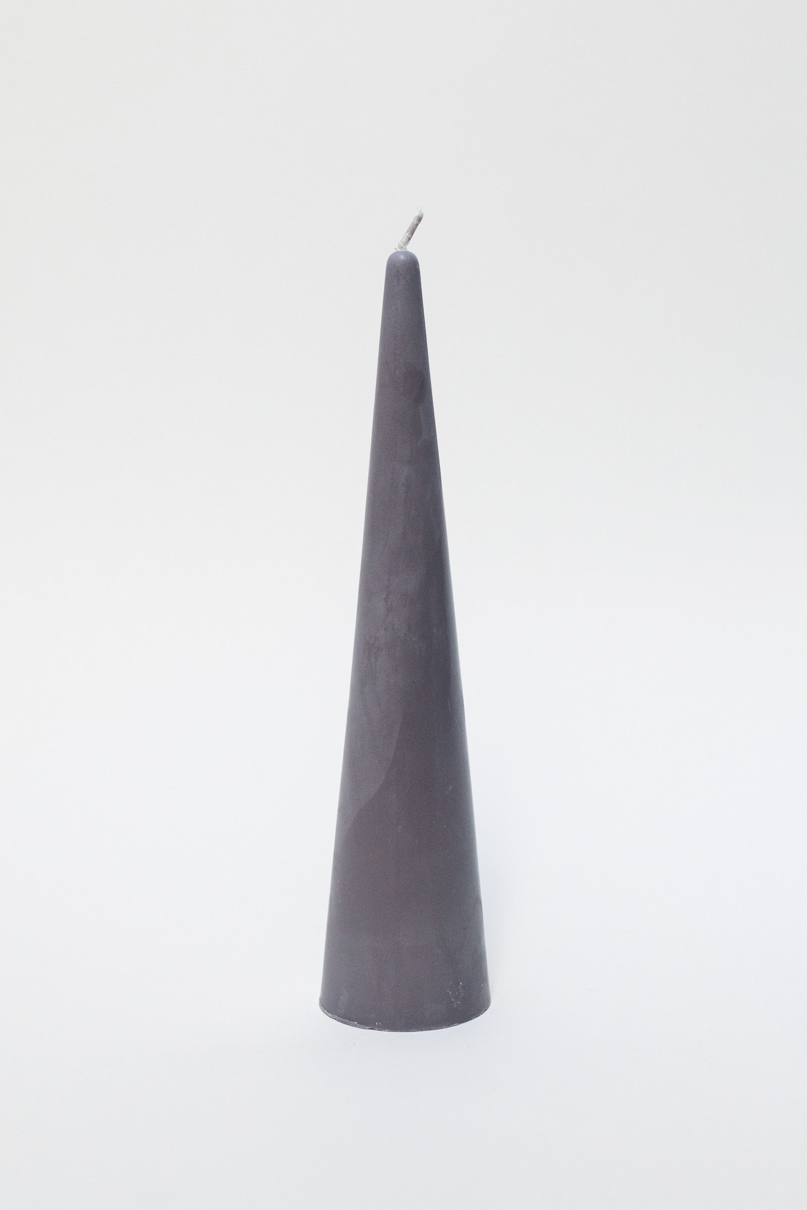 Rapeseed Wax Cone Candle, Large, Lavender Grey