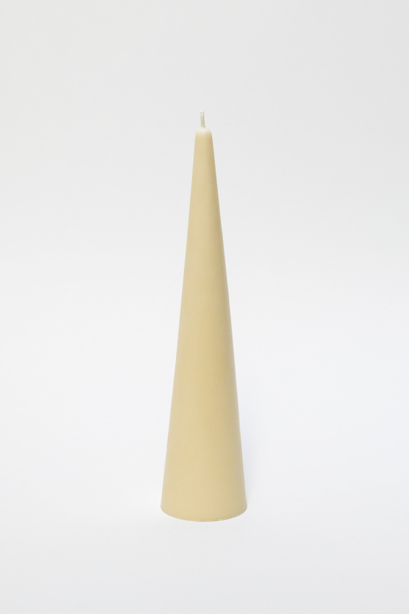 Rapeseed Wax Cone Candle, Large, Ivory