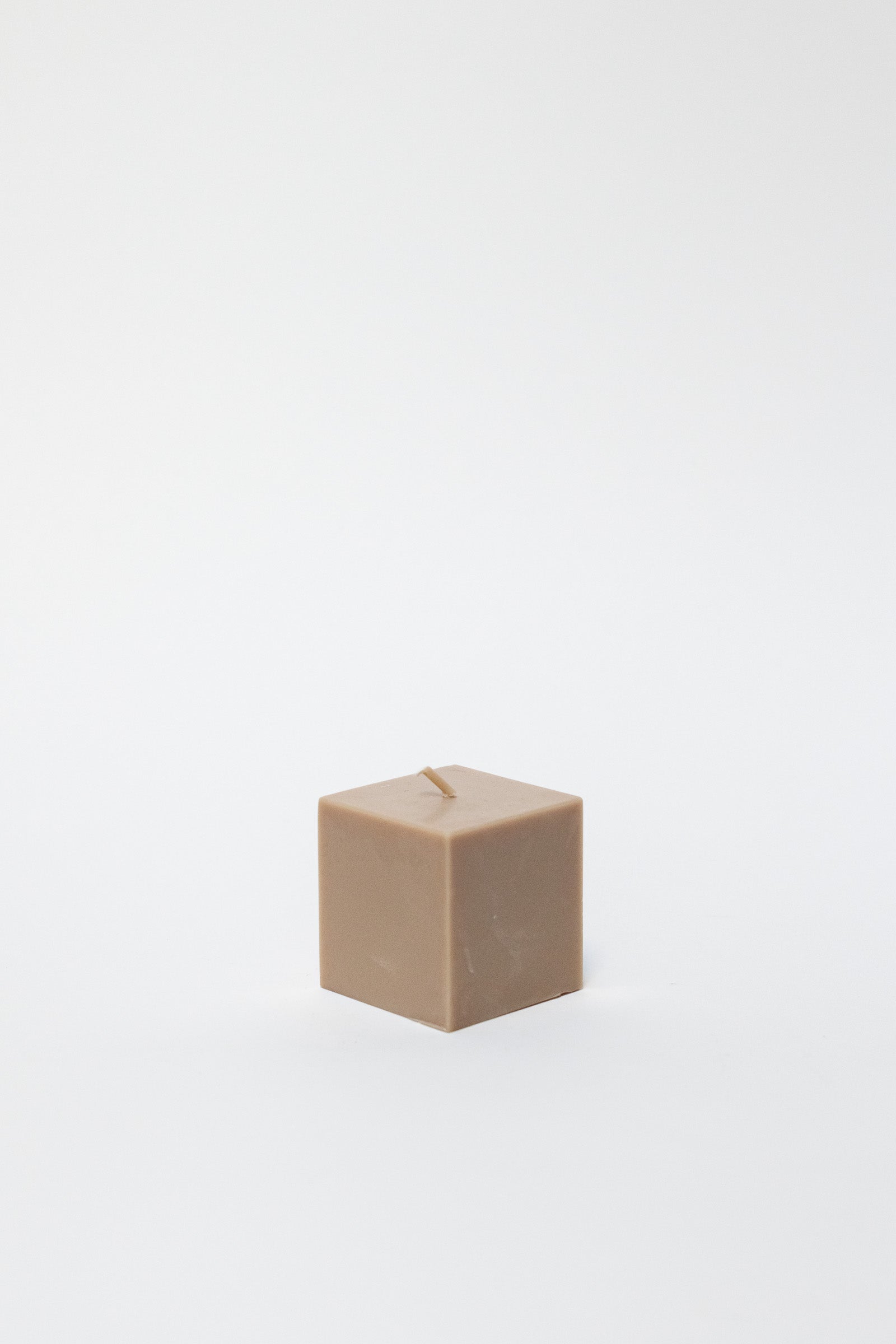 Rapeseed Wax Block Candle, Small, Taupe