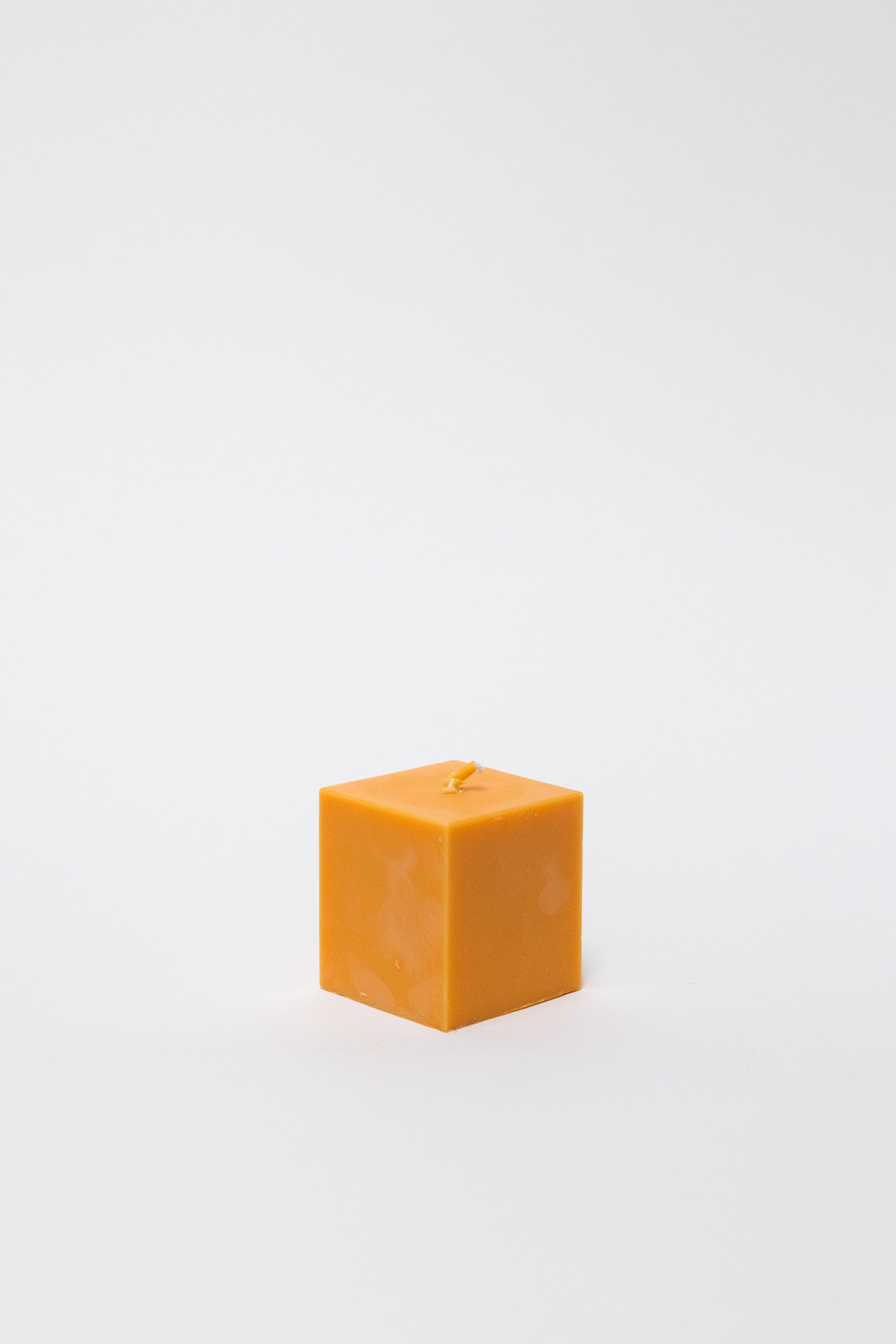 Rapeseed Wax Block Candle, Small, Tangerine