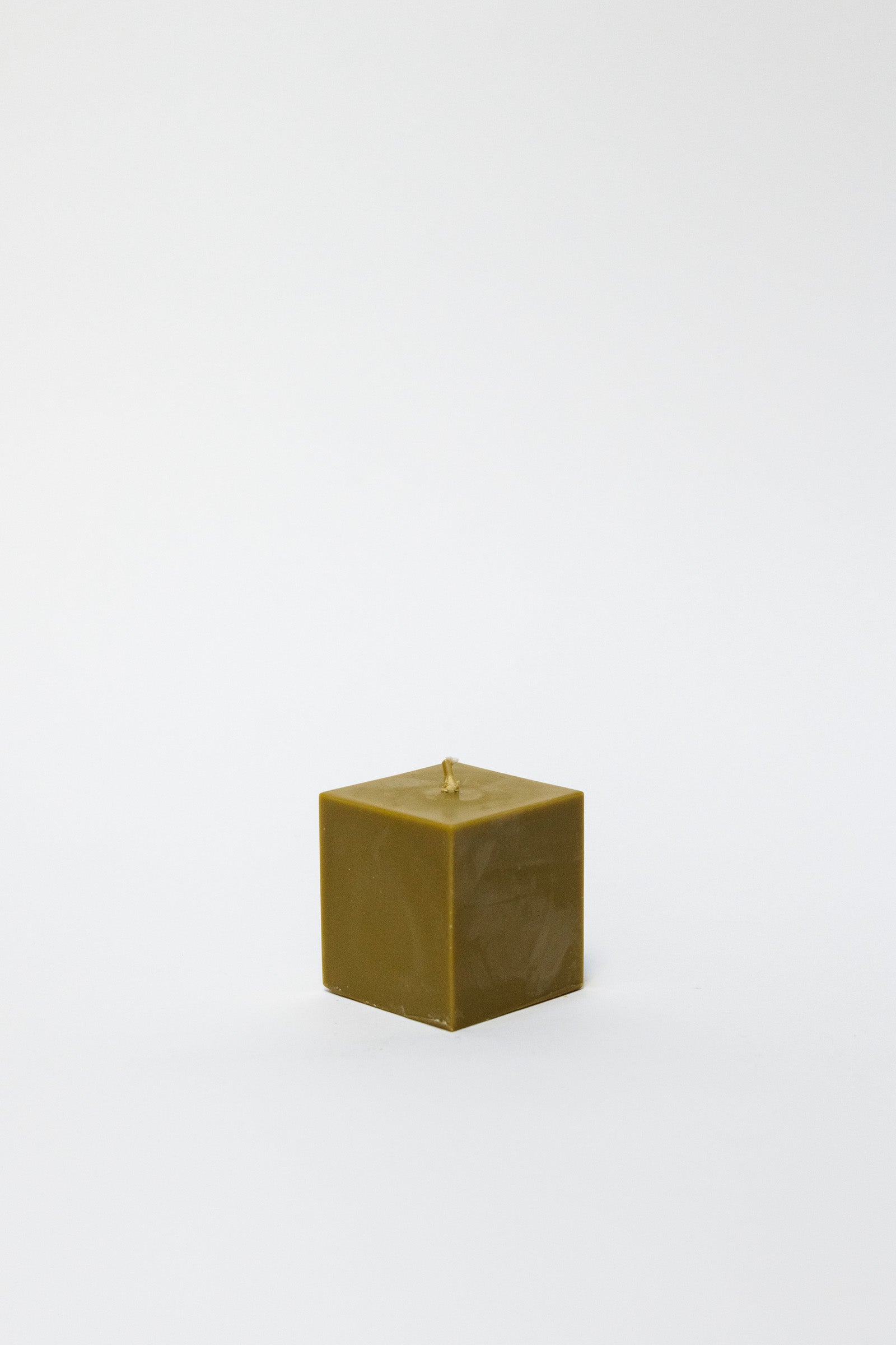 Rapeseed Wax Block Candle, Small, Olive