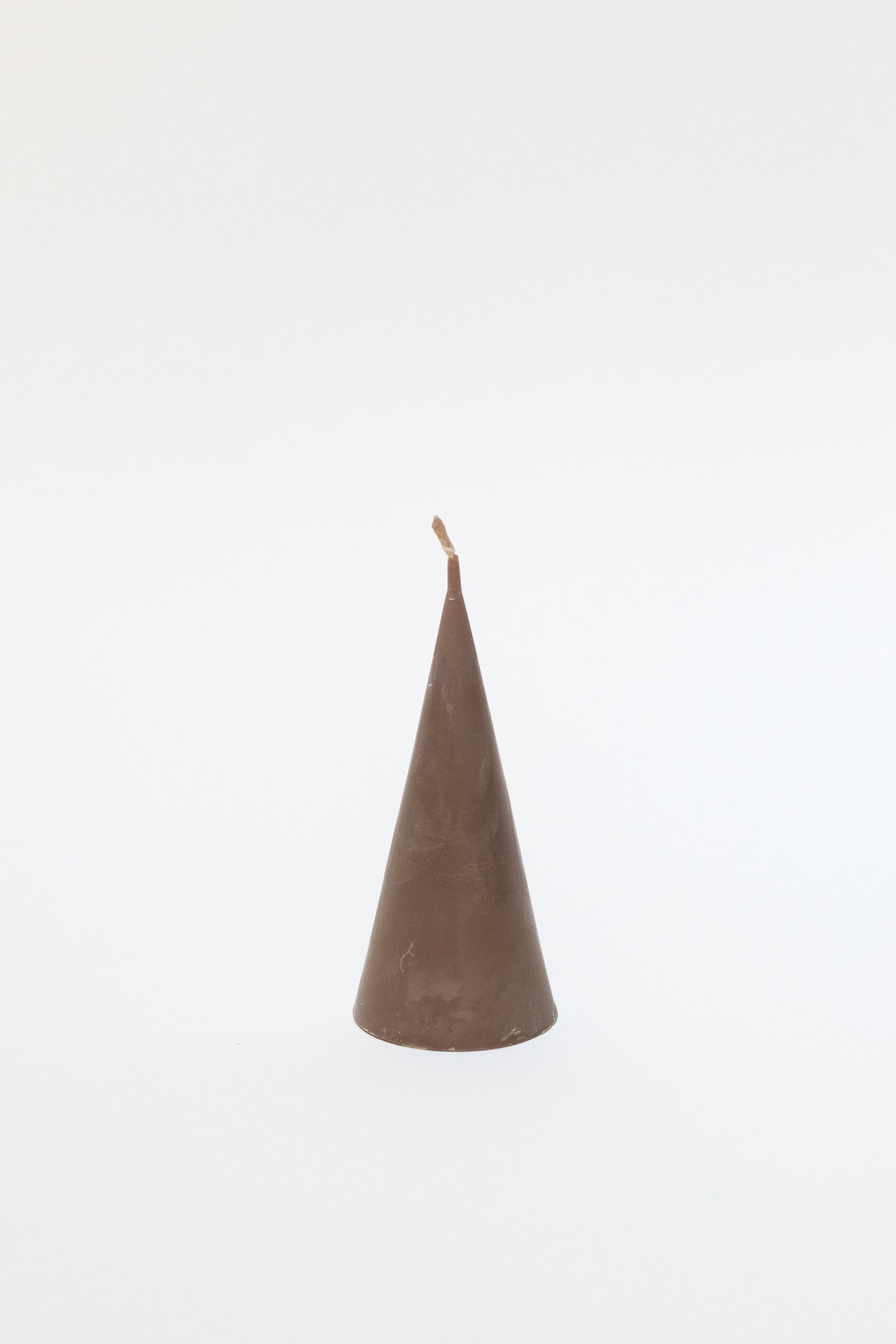 Rapeseed Wax Cone Candle, Small, Chocolate