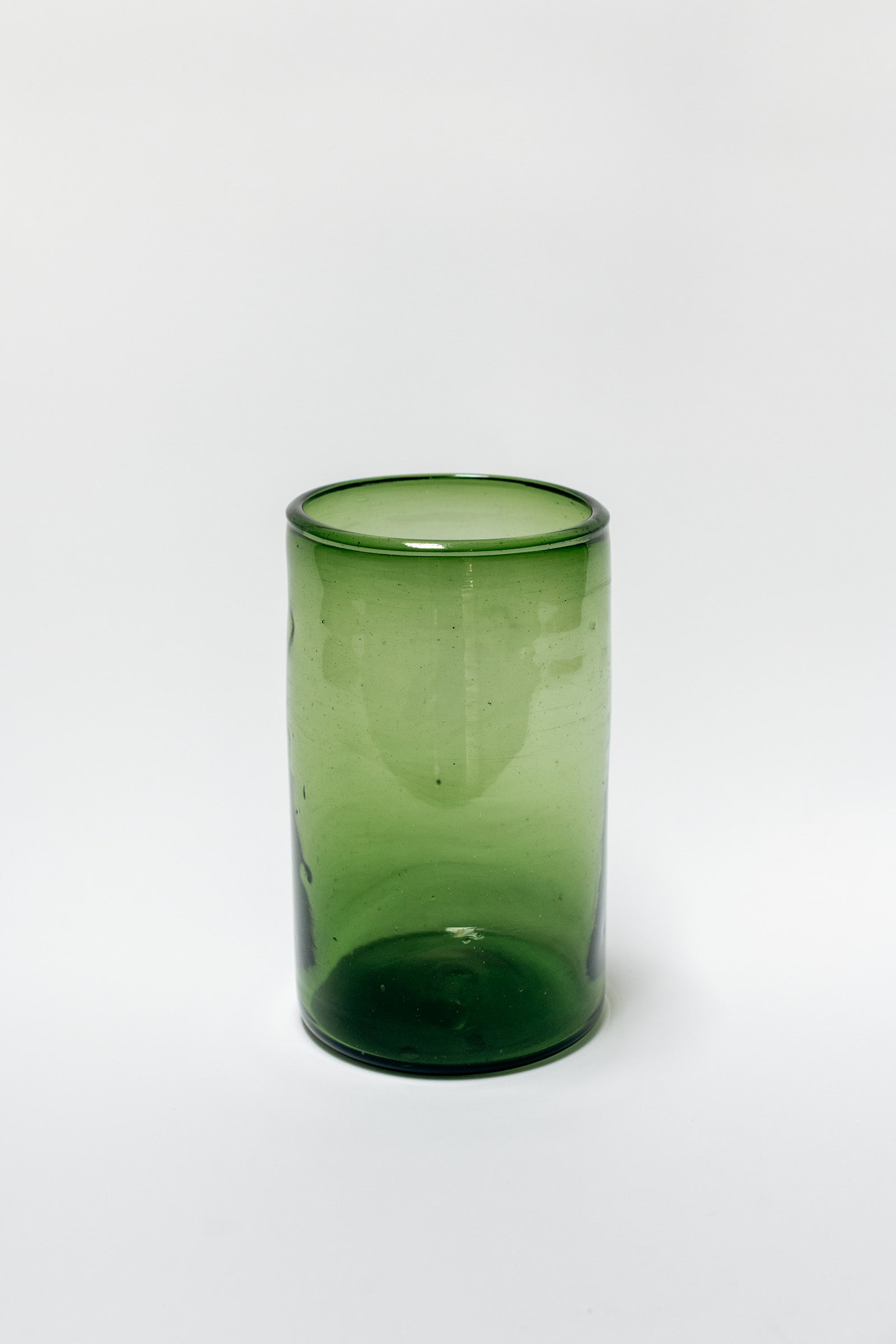 Glass Vase, Large, Smoky Green