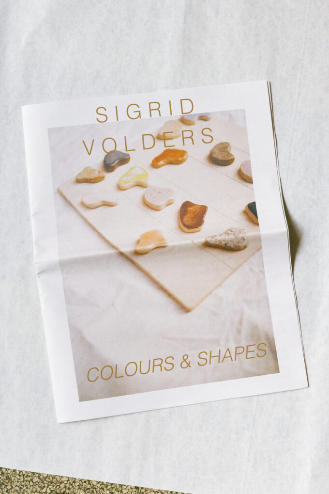 'Sigrid Volders: Colours and Shapes', newspaper magazine by Poetic Pastel Press
