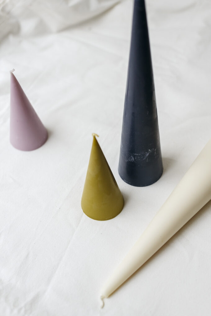 Wilder ecological cone candles made of rapeseed wax