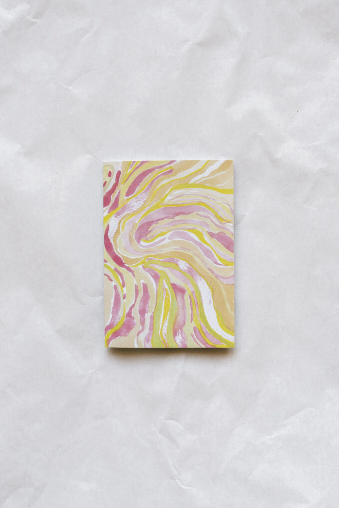 Pink marble mini card with envelope - stationery at Wilder Antwerp