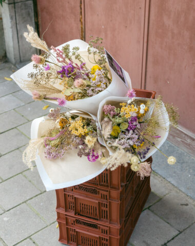 Dried bouquet delivery by Wilder Antwerp