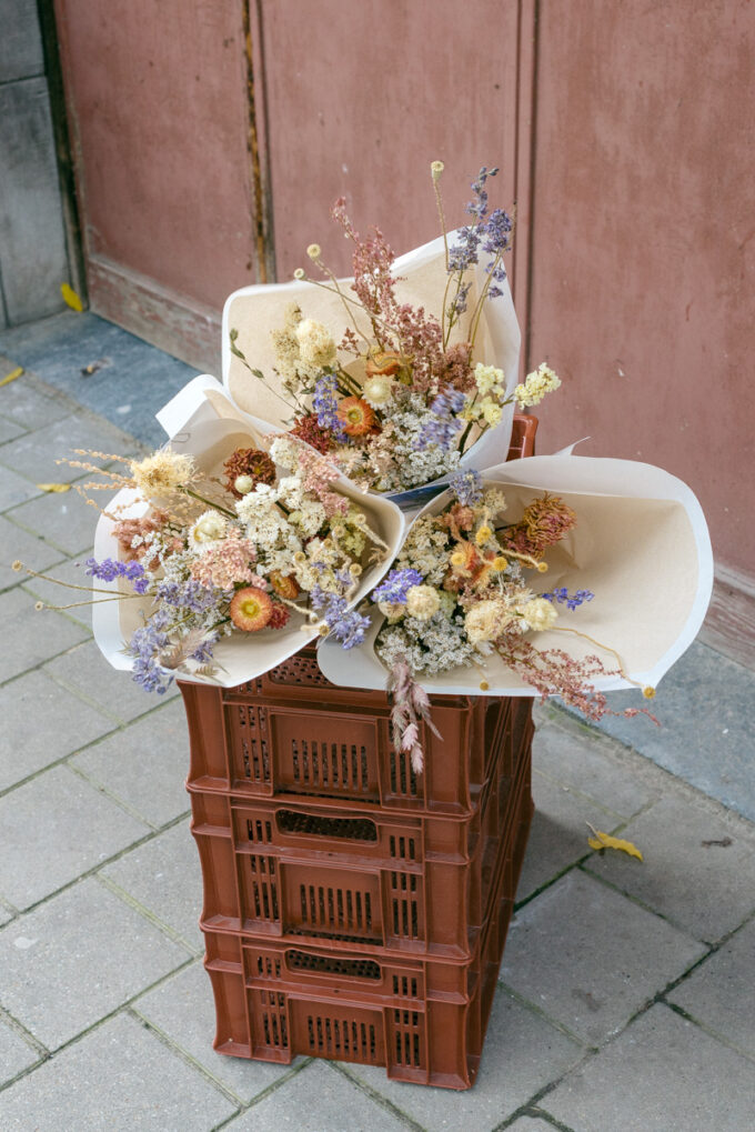 Dried bouquet delivery by Wilder Antwerp