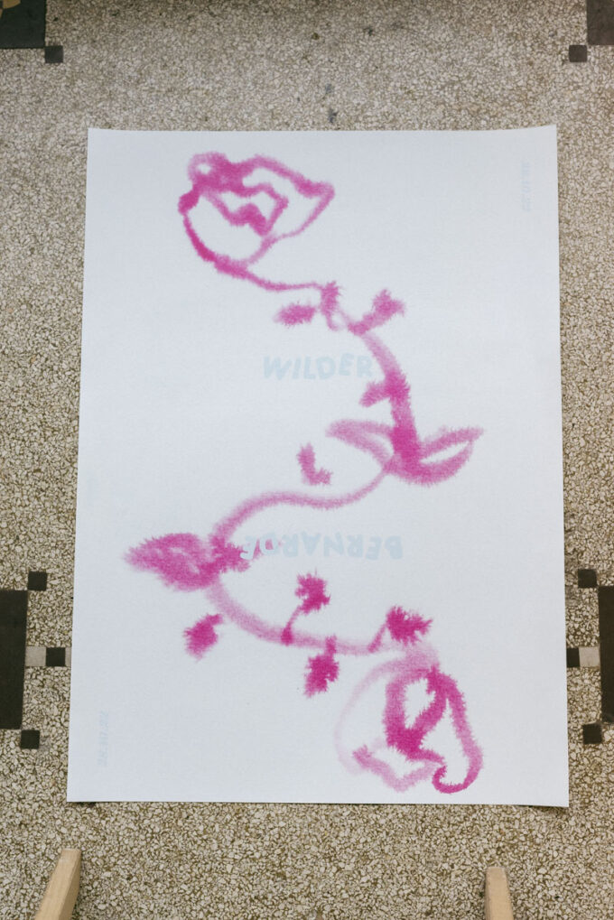 Wilder Affiche #5 door Bernarde (Bernadette Zdrazil), uit een reeks kunstposters van Wilder Antwerpen