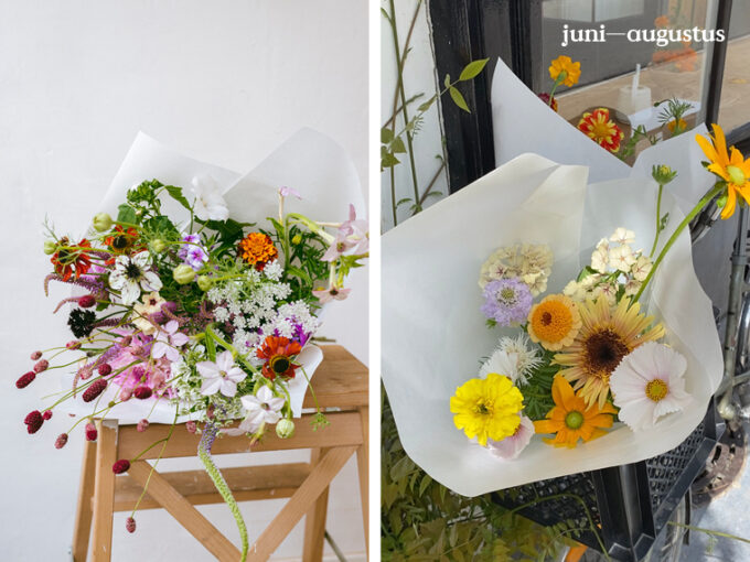 Duurzame bloemleveringen aan huis in Antwerpen - Voorbeelden van lokale seizoensbloemen juni - augustus