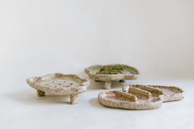 Soap dishes by Clay Club at Wilder Antwerp