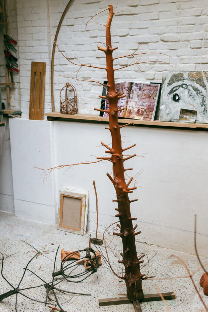 Turning trees into treasures, a workshop with Tine Colen at Wilder Antwerp