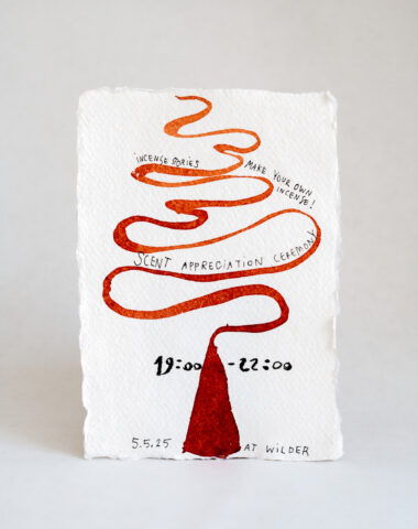 Incense workshop by Hadas Cnaani and Hannelore Matteus at Wilder Antwerp