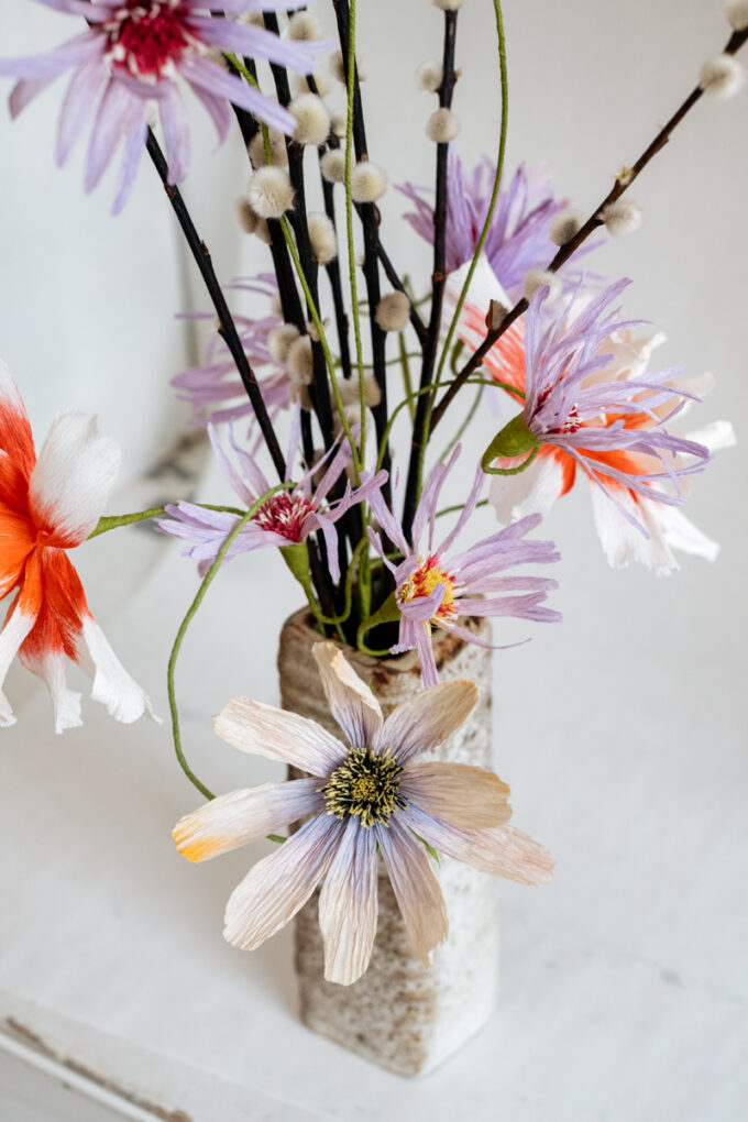 One-of-a-kind paper flower arrangement at Wilder Antwerp