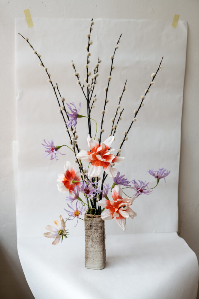 One-of-a-kind paper flower arrangement at Wilder Antwerp